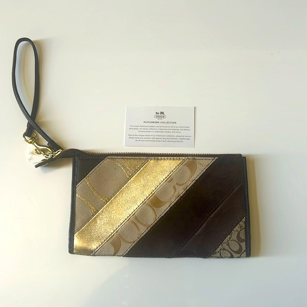 COACH Patchwork Wristlet